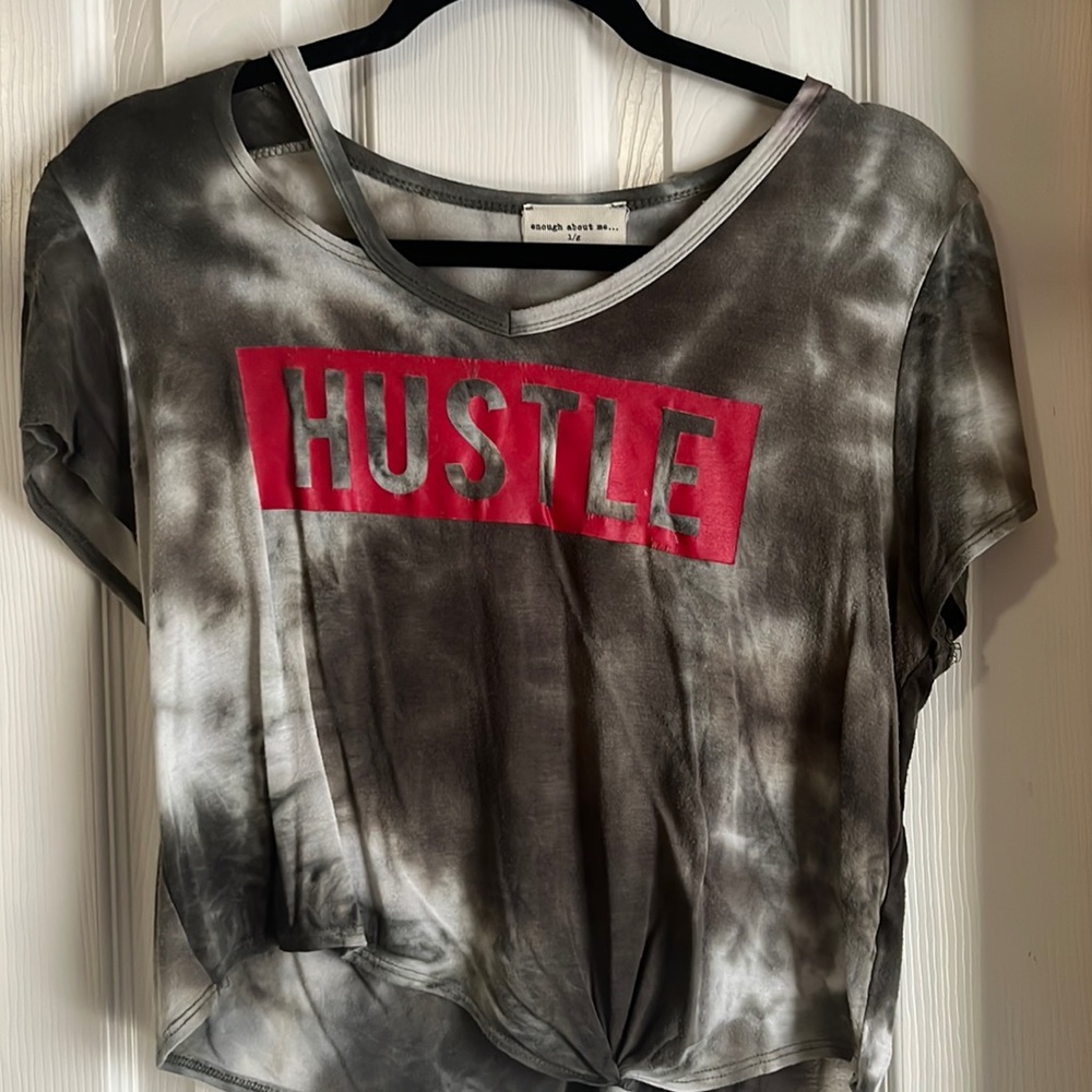 Hustle Long crop top